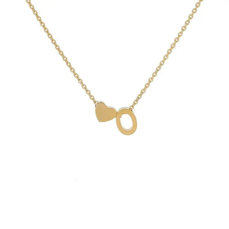 COLLIER INITIALE CŒUR