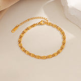 Nusa Woven Chain Bracelet | Gold