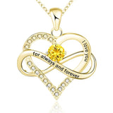 Always and Forever Birthstone Necklace