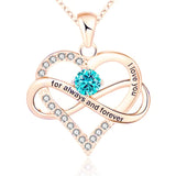 Always and Forever Birthstone Necklace