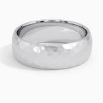 Elric Textured Core Ring | White Gold