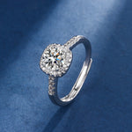 Aria Square Radiant Set | White Gold