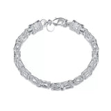 Maximus Royal Weave Bracelet | White Gold