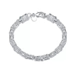 Maximus Royal Weave Bracelet | White Gold