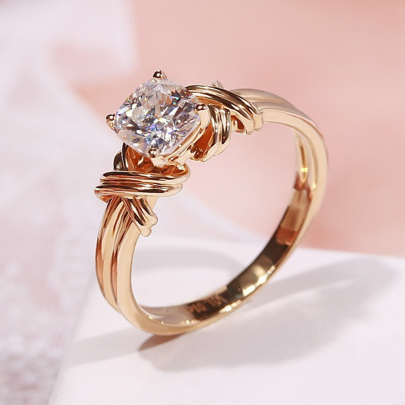 Bague Noué Anneau Imposant | Or