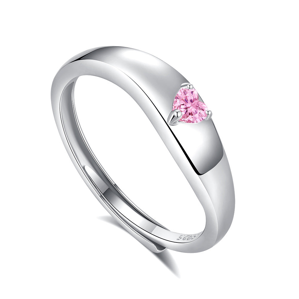 Lilia Hart Ring | White Gold