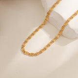 Nusa Woven Chain Necklace | Gold