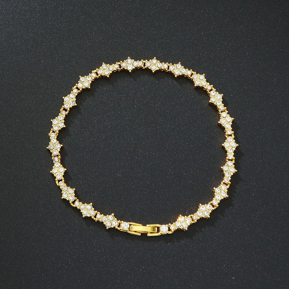 Bracelet Classique Cluster Tennis | Or