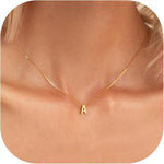 Love letter initial necklace - Gold