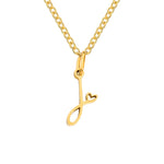 Heart Initial Necklace | Gold