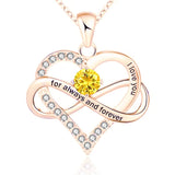 Always and Forever Birthstone Necklace