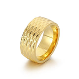 Kaelis Grid Band Ring | White Gold