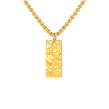 Ziven Hammered Bar Necklace | Gold