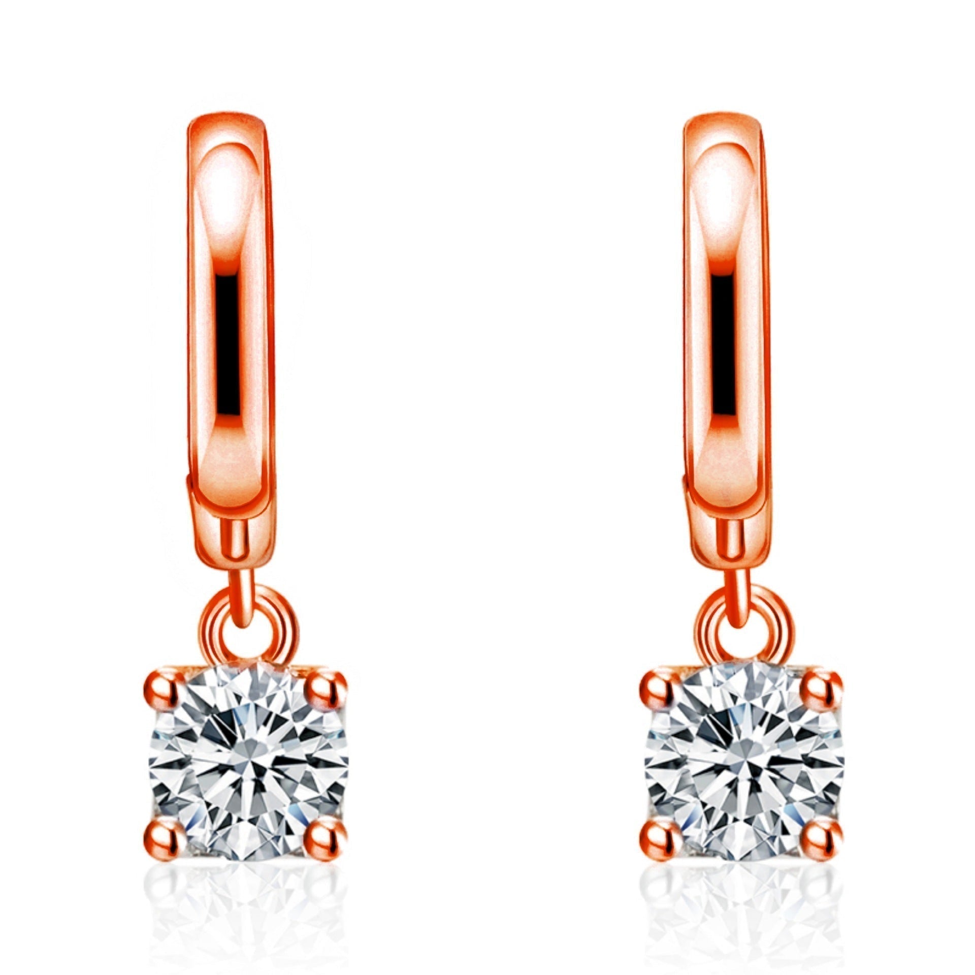 BOUCLES PENDANTES CARRÉ | OR