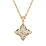 White Clover Pendant Necklace | Gold