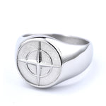 Classic Compass Signet Ring | Gold
