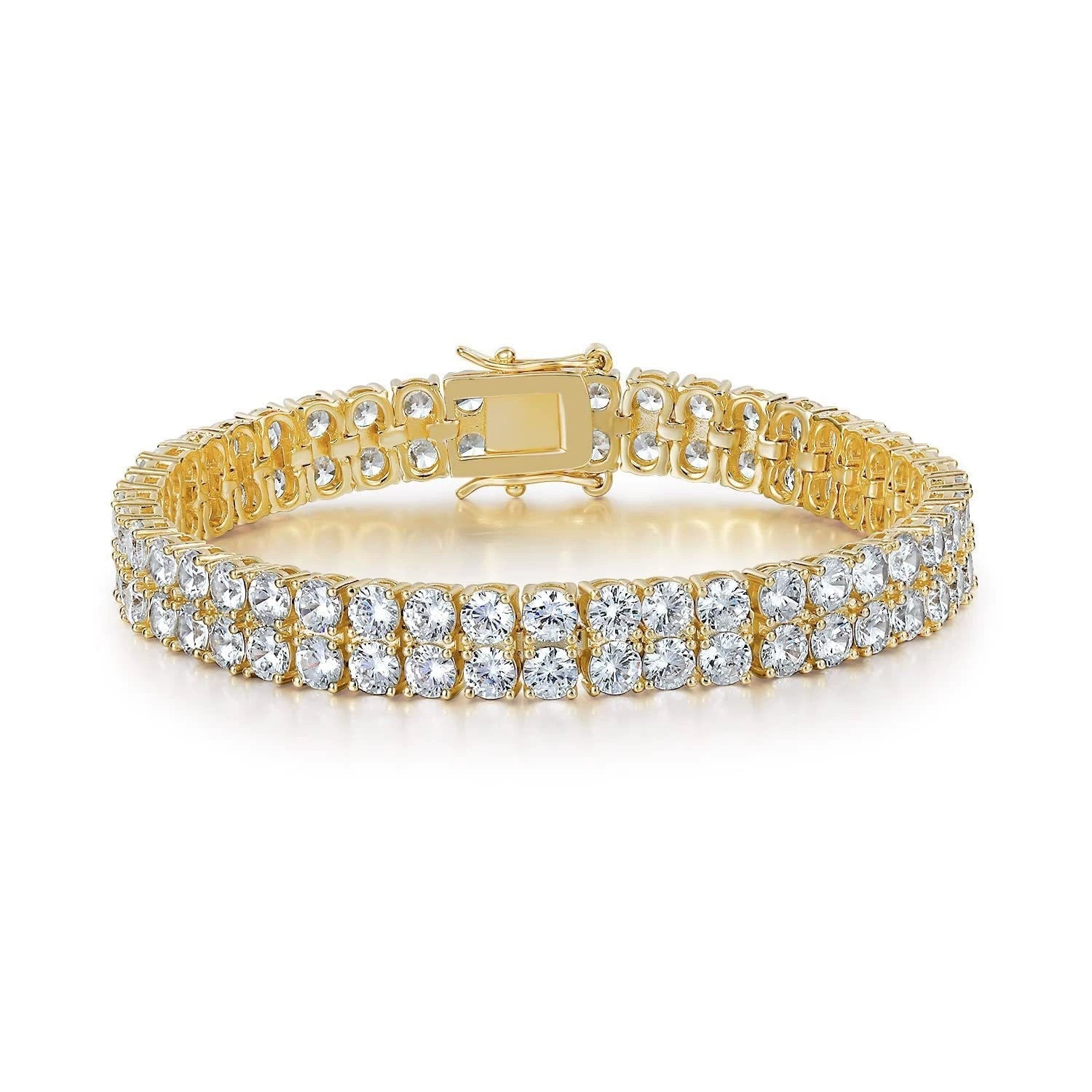 Bracelet Double Rang Tennis | Or