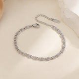 Nusa Woven Chain Bracelet | White Gold