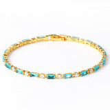 Timeless Gold Natural Turquoise Bracelet