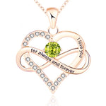 Always and Forever Birthstone Necklace