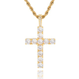 Cross necklace | White Gold