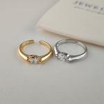 Aya Sterling Ring | White Gold
