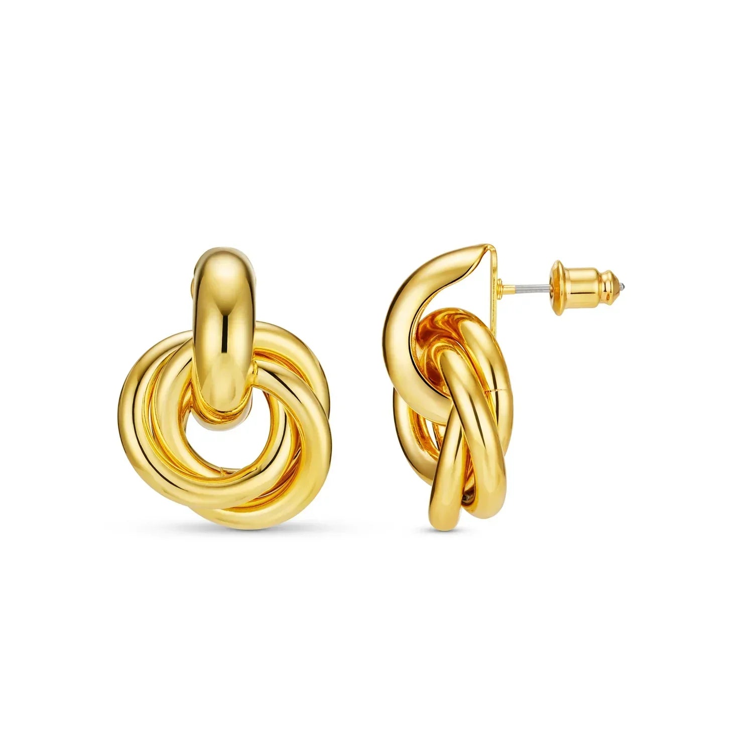 Boucles d'Oreilles Imposant Entrelacé | Or
