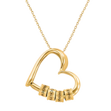 COLLIER EN FORME DE CŒUR AVEC PRÉNOMS