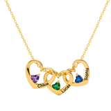 COLLIER CŒURS ENTRELACÉS À MA MÈRE