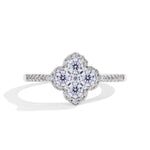 Soraya Clover Ring | White gold