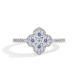 Soraya Clover Ring | White gold