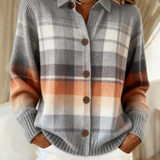 MARLENE | SURCHEMISE PLAID OMBRÉ CHAUD