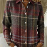 ELEANOR | SURCHEMISE TRICOTÉE PLAID CLASSIQUE