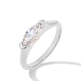 Hailey Playa Thin Ring | White Gold