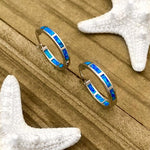 BOUCLES D'OREILLES OCÉAN LUXE OPALE | ARGENT