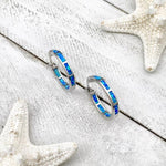 BOUCLES D'OREILLES OCÉAN LUXE OPALE | ARGENT