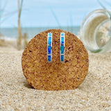 Ocean-Inspired Luxury Silver and Opal Earrings