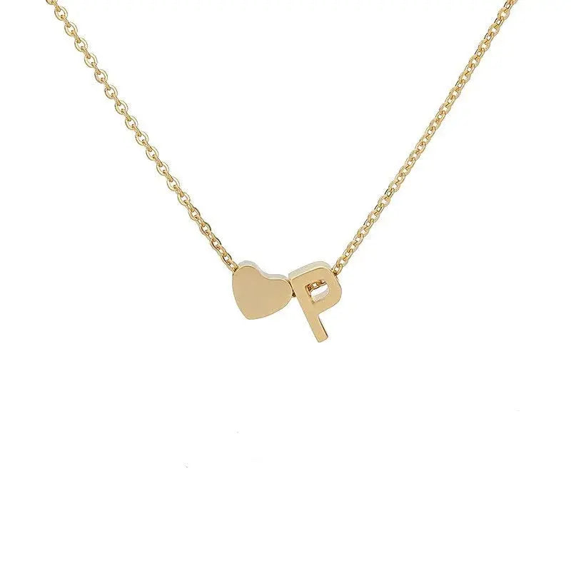 COLLIER INITIALE CŒUR