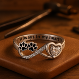 Infinity Love Paw Zircon Ring