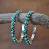 CRÉOLES VINTAGE TURQUOISE