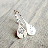 BOUCLES D'OREILLES FEUILLE | ARGENT