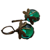 Antique Gold Dragonfly Earrings