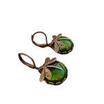 Antique Gold Dragonfly Earrings