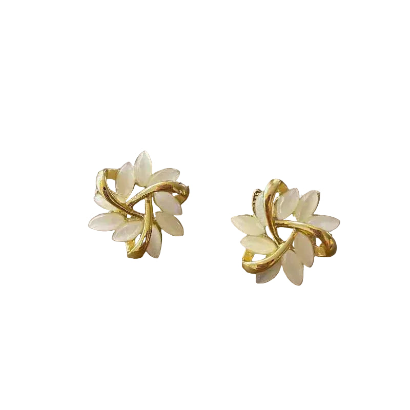 Sonja Luxe White Opal Earrings