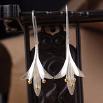 Elegant Silver Blossom Earrings