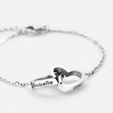 Bracelet Cœurs Personnalisé