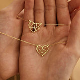 COLLIER CŒUR INITIALE
