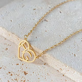 COLLIER CŒUR INITIALE