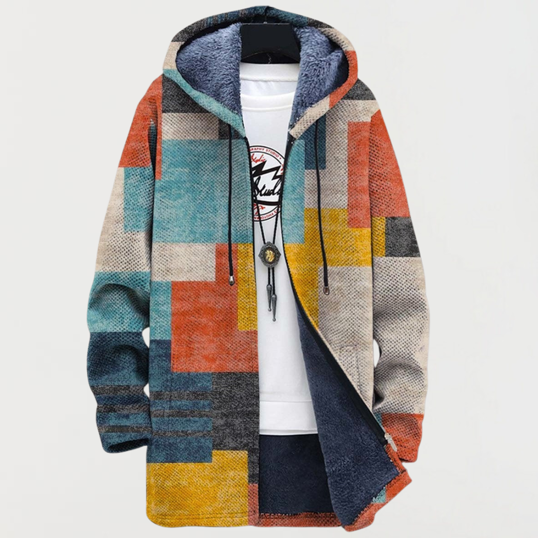 YVONNE | VESTE À CAPUCHE BLOCS DE COULEURS