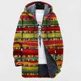 WIEBKE | CARDIGAN À CAPUCHE RAYURES ETHNIQUES COLORÉES